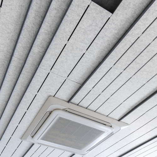 Controsoffitto in PET - Code - ECOcero - a doghe / per ufficio / da interno