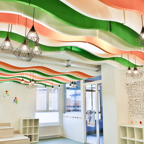 Baffle acustico in schiuma melamminica - FOAM - ECOcero - da soffitto / decorativo