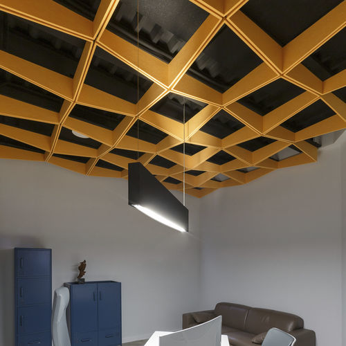 Baffle acustico in PET - ECOcustom - ECOcero - da soffitto / cubico / decorativo