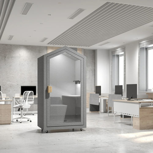 Isola di privacy per ufficio acustica - sweet home - ECOcero - in tessuto