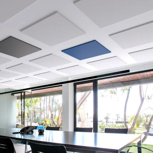 Pannello acustico per soffitto - Square - ECOcero - in PET / quadrato / geometrico