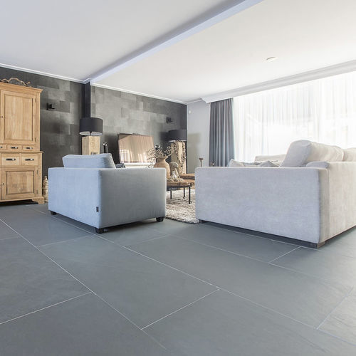 Piastrella in ardesia - GREY  - Terra Natural - segata / da interno / da esterno