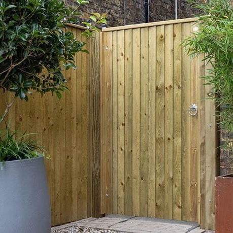 Cancello battente - FLAT TOP - Jacksons Fencing - destro / sinistro / in acciaio inossidabile