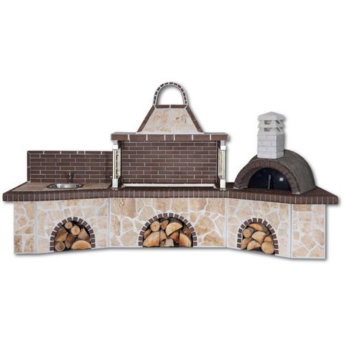 Barbecue a legna - 0200 - Sxistolithos - fisso / in argilla / in metallo