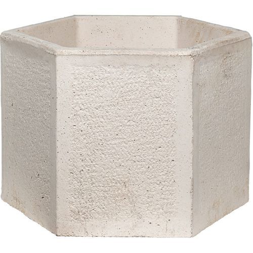 Fioriera in calcestruzzo - EKALI : 902 - Sxistolithos - esagonale / contemporanea / beige