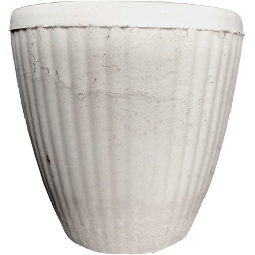Vaso da giardino in calcestruzzo - REA : 903 - Sxistolithos - conico / per uso residenziale / bianco