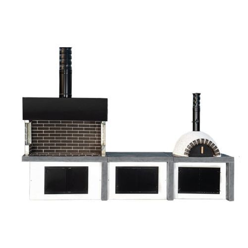 Barbecue a legna - 03100 - Sxistolithos - fisso / bentonitico / in metallo