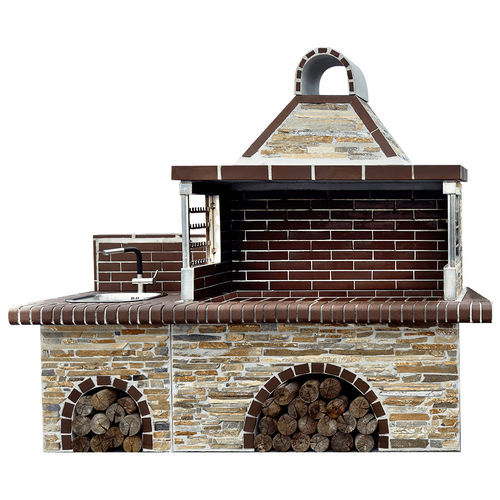 Barbecue a legna - 04300 - Sxistolithos - fisso / in argilla / inossidabile