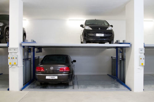 Sistema di parcheggio a più piani - DOUBLE SPACER 25/2 - O.ME.R. SpA - meccanico / idraulico / 3 a 5 veicoli