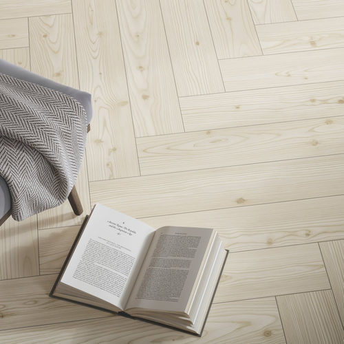 Pavimento laminato in HDF - LARCH YUKON WHITE  - PARADOR - flottante a clic / aspetto legno / per uso residenziale