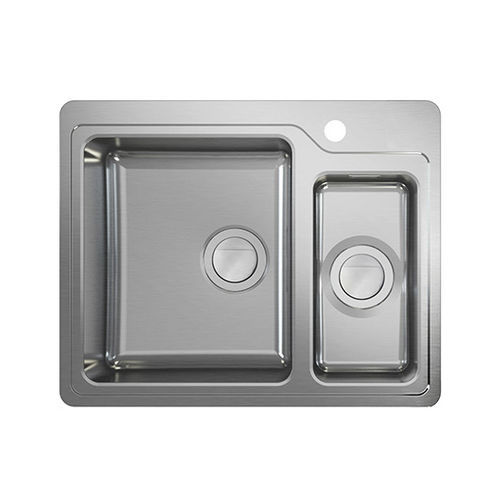 Lavello a 2 vasche - N4017 series - Stala - senza gocciolatoio / con gocciolatoio / in acciaio inossidabile