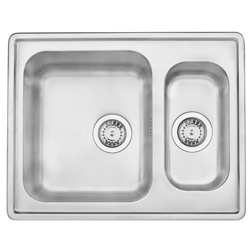 Lavello a 2 vasche - Stala Lyria L40 series - Stala - senza gocciolatoio / con gocciolatoio / in acciaio inossidabile