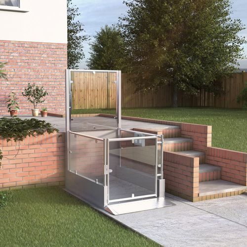 Piattaforma elevatrice per sedia a rotelle - 1 metre travel - POLLOCK LIFT - per edificio / ad uso professionale / da esterno