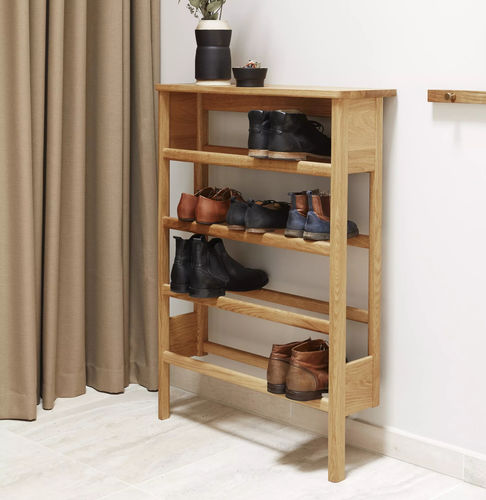 Scaffale per scarpe contemporaneo - A Line 72 - FORM & REFINE - a muro / in rovere / in rovere bianco