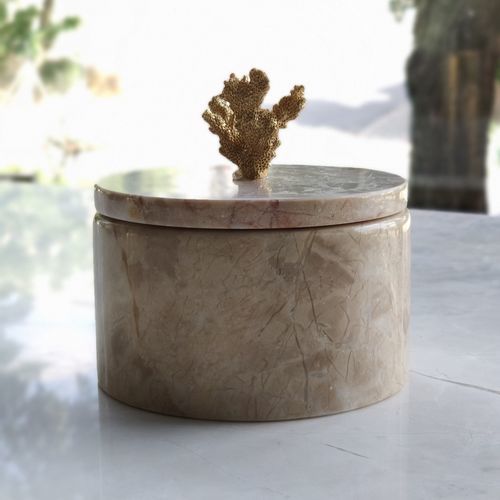 Contenitori portaoggetti in marmo - PASIFIK GRANIT - con coperchio