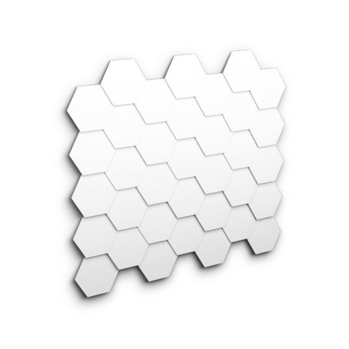 Paramento in metallo - HEXAGONAL - Axes in Excess - per facciata / contemporaneo / spazzolato