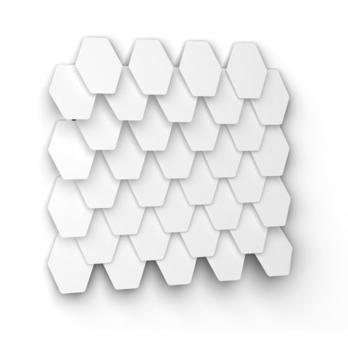 Rivestimento di facciata a scandola - HEX-STRETCH - Axes in Excess - in metallo / in tela / verticale