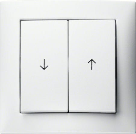 Interruttore a bascula - S.1 - Berker - ad incasso / doppio / contemporaneo