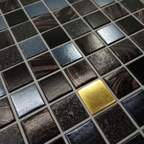 Mosaico in vetro - POOLMOSAIK ESTATE - Vetros GmbH - in oro / lucido / opaco