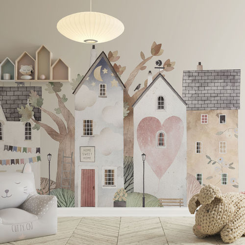 Carta da parati contemporanea - HOME SWEET HOME - rimura Srl - in fibra di vetro / in poliestere / in vinile