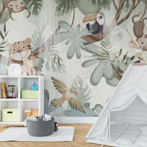 Carta da parati contemporanea - BABY ANIMALS - rimura Srl - in fibra di vetro / in poliestere / in vinile