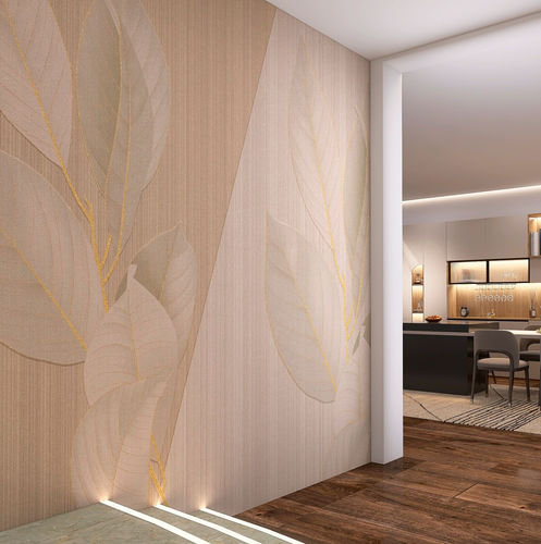 Carta da parati laminata oro - TRUE - rimura Srl - contemporanea / in tessuto non tessuto / in vinile