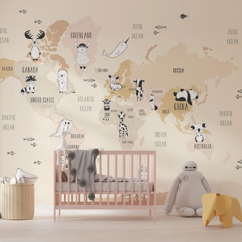 Carta da parati contemporanea - AROUND THE WORLD - rimura Srl - in tessuto non tessuto / in fibra di vetro / in poliestere