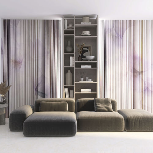 Carta da parati contemporanea - DRAPERY - rimura Srl - in lino / a motivi / a effetto dimensionale