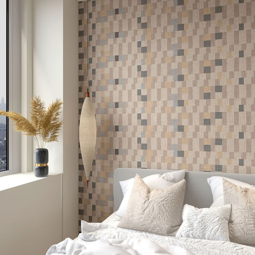 Carta da parati contemporanea - MOSAIC - rimura Srl - in tessuto / in fibra di vetro / in poliestere