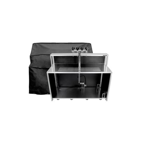 Bancone da bar - MOBILE - Omega Station srl - con spillatrice / in acciaio inossidabile / in alluminio