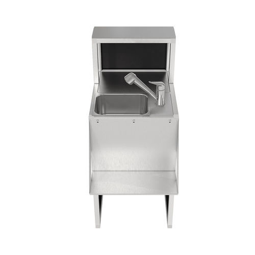 Mobile lavello in acciaio inossidabile - Deus 5 O100000 - Omega Station srl - con piedi / professionale / per bar