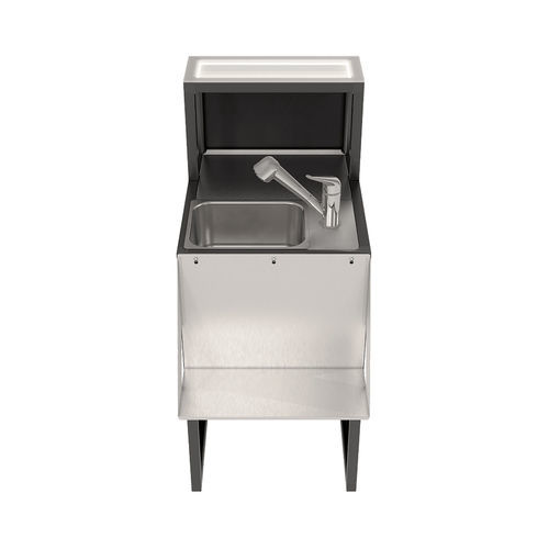 Mobile lavello in acciaio inossidabile - Deus 5 O101000 - Omega Station srl - con piedi / professionale / per bar