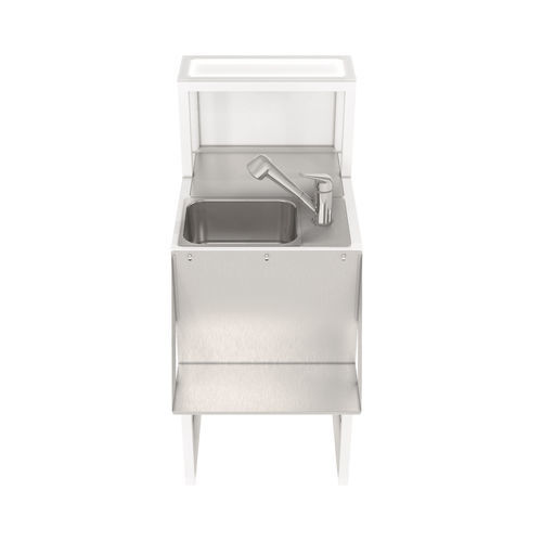 Mobile lavello in acciaio inossidabile - Deus 5 O102000 - Omega Station srl - con piedi / professionale / per bar