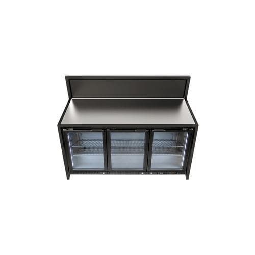 Bancone refrigerato professionale - O221010 - Omega Station srl - 3 porte / senza cassetti / per bevande