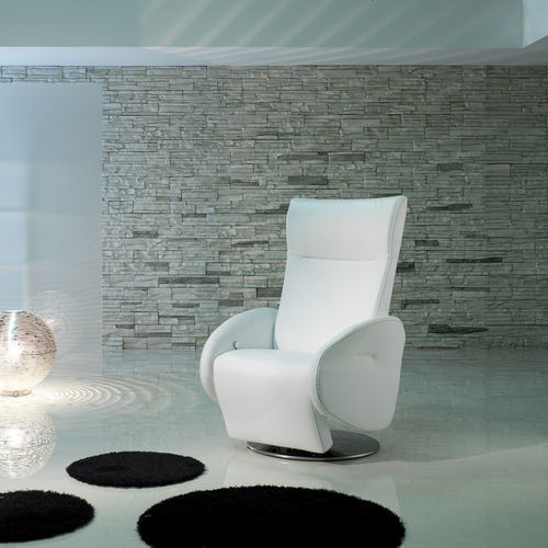 Poltrona relax contemporanea - Champion - IL BENESSERE - in pelle / in tessuto / in legno
