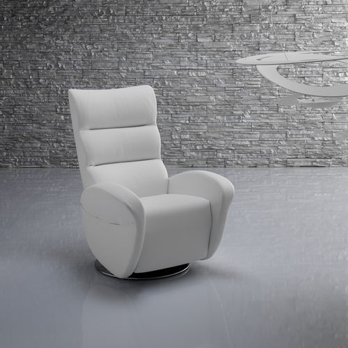 Poltrona relax contemporanea - Ester - IL BENESSERE - in pelle / in tessuto / in legno