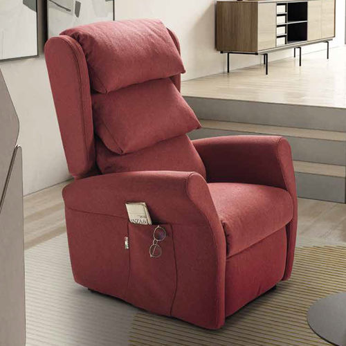 Poltrona relax contemporanea - Carol - IL BENESSERE - in pelle / in tessuto / in ferro