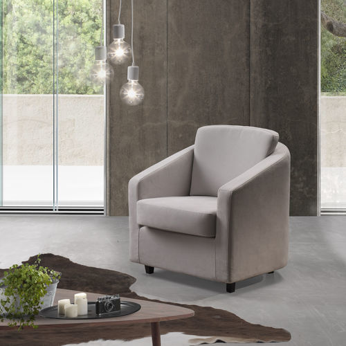Poltrona contemporanea - Believe - IL BENESSERE - in tessuto / in pelle / in legno