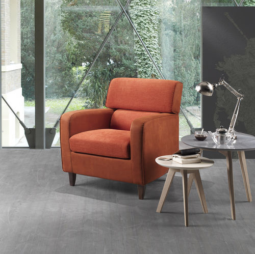 Poltrona contemporanea - Ginger - IL BENESSERE - in tessuto / in pelle / in legno
