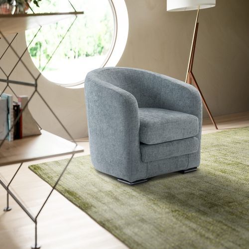 Poltrona contemporanea - Kelly - IL BENESSERE - in tessuto / in pelle / in legno