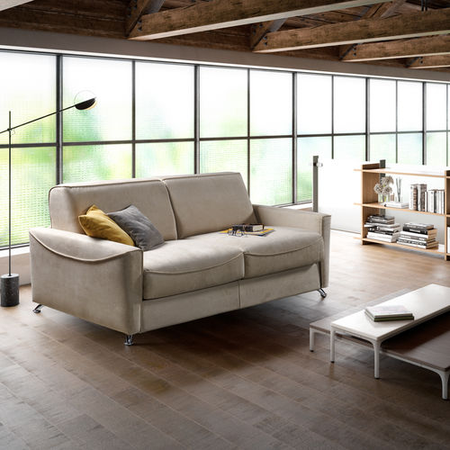Divano letto - Boss - IL BENESSERE - contemporaneo / in tessuto / in pelle