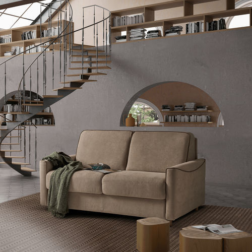Divano letto - Capri - IL BENESSERE - contemporaneo / in tessuto / in pelle