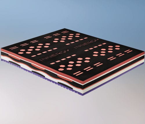 Materasso matrimoniale - Innergy - IL BENESSERE - in espanso / in memory foam / bianco