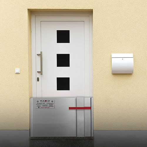 Barriera antiallagamento - MODERNA - Pellegrino S.r.l. - a sollevamento / in alluminio anodizzato / per porta