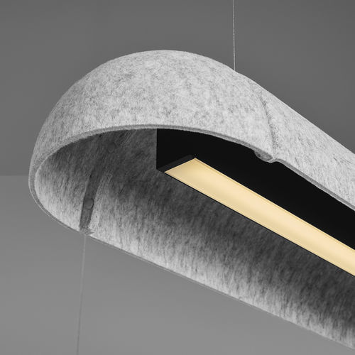 Lampada in feltro acustico - TEAM - flexxica - a sospensione / in tessuto / in plastica riciclata