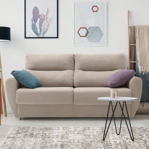 Divano letto - OMEGA - FRANCEBANON - contemporaneo / in tessuto / con braccioli