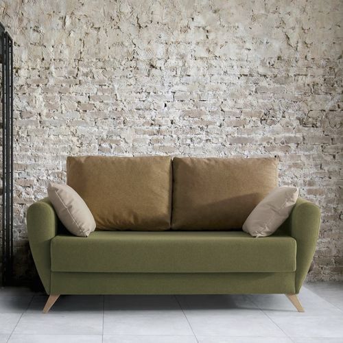 Divano letto - SIMÓN - FRANCEBANON - contemporaneo / in tessuto / con braccioli