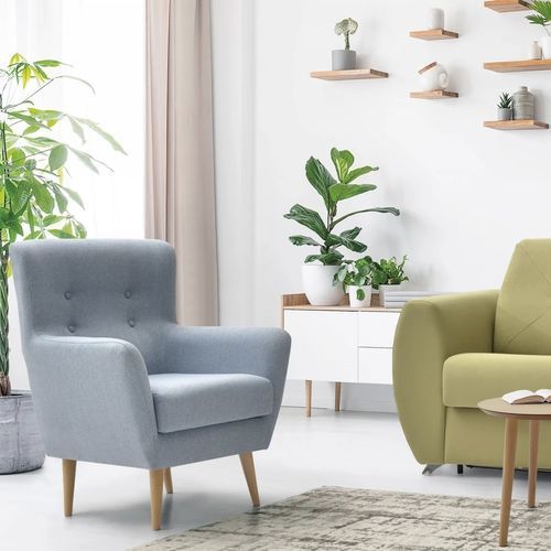 Poltrona contemporanea - MARTA - FRANCEBANON - in tessuto / in pino / con cuscino rimovibile