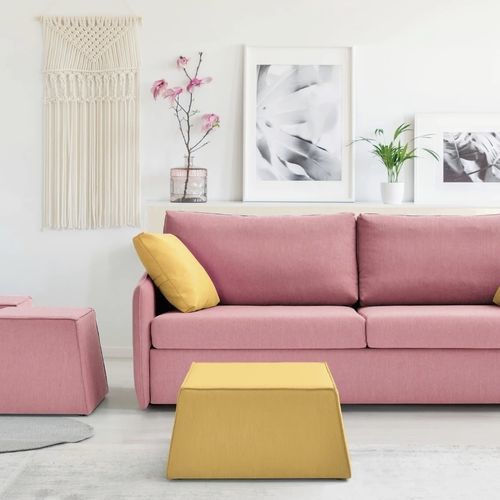 Pouf contemporaneo - BORIS - FRANCEBANON - in tessuto / in legno / altre forme