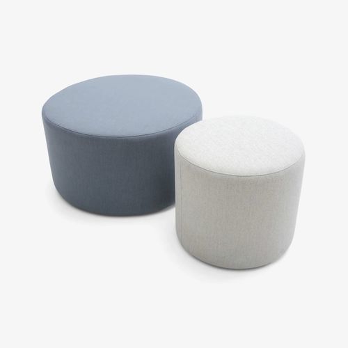 Pouf contemporaneo - LOTO - BAMBÚ - FRANCEBANON - in tessuto / in pino / tondo